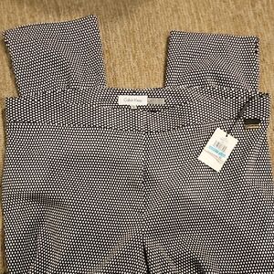Calvin Klein Black and White Trousers Tailored Fit